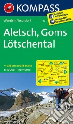 Carta escursionistica n. 122. Aletsch, Goms, Lötschental 1:40.000 art vari a