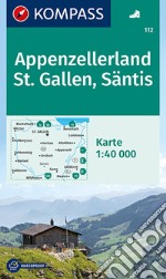 Carta escursionistica n. 112. Appenzellerland, St. Gallen, Säntis 1:40.000 articolo cartoleria
