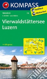 Carta escursionistica n. 116. Vierwaldstättersee, Luzern 1:40.000 articolo cartoleria