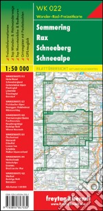 Semmering, Rax, Schneeberg, Schneealpe 1:50.000 articolo cartoleria