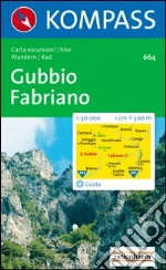 Carta escursionistica n. 664. Toscana, Umbria, Abruzzi. Gubbio, Fabriano 1:50.000 art vari a