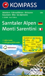 Carta escursionistica n. 056. Monti Sarentini-Sarntaler Alpen 1:25.000 articolo cartoleria
