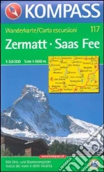 Carta escursionistica n. 117. Svizzera, Alpi occidentale. Zermatt, Saas Fee 1:50.000. Adatto a GPS. Digital map. DVD-ROM art vari a