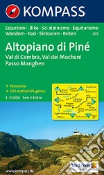 Carta escursionistica n. 075. Trentino, Veneto. Altopiano di Piné, val dei Mocheni 1:35.000 articolo cartoleria