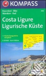 Carta escursionistica n. 642. Costa Azzurra, Liguria. Costa ligure, Finale Ligure, Savona 1:50.000 art vari a