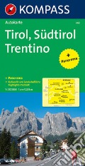 Carta stradale e panoramica n. 358. Tirolo, Alto Adige, Trentino-Tirol, Südtirol, Trentino 1:50.000. Ediz. bilingue art vari a