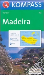 Carta escursionistica n. 234. Portogallo. Madeira 1:50.000. Adatto a GPS. Digital map. DVD-ROM art vari a