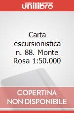 Carta escursionistica n. 88. Monte Rosa 1:50.000 art vari a