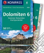 Guida escursionistica n. 5733. Dolomiten 6. Sextner Dolomiten, Hochpustertal. Con carta articolo cartoleria di Hüsler Eugen E.