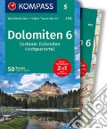 Guida escursionistica n. 5733. Dolomiten 6. Sextner Dolomiten, Hochpustertal. Con carta articolo cartoleria di Hüsler Eugen E.