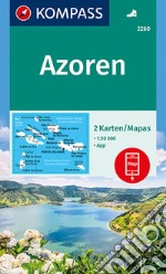 Carta escursionistica n. 2260. Azoren 1:50.000 8set di 2 carte) articolo cartoleria