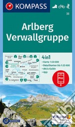 Carta escursionistica n. 33. Arlberg, Verwallgruppe 1:50.000 articolo cartoleria