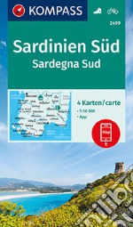 Carta escursionistica n. 2499. Sardegna Sud 1:50.000 (set di 4 carte) Ediz. italiana e tedesca articolo cartoleria