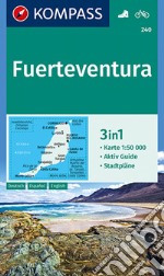 Carta escursionistica n. 240. Fuerteventura 1:50.000. Ediz. tedesca, spagnola e inglese articolo cartoleria