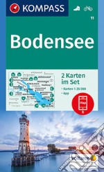 Carta escursionistica n. 11. Bodensee 1:35.000 (set di 2 carte). Con App articolo cartoleria