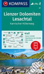 Carta escursionistica n. 47. Lienzer Dolomiten, Lesachtal, Karnischer Höhenweg 1:50.000 articolo cartoleria