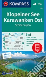 Carta escursionistica n. 65. Klopeiner See, Karawanken Ost, Steiner Alpen 1:50.000 articolo cartoleria