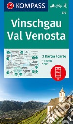 Carta escursionistica n. 670. Val Venosta-Vinschgau 1:25.000 (set di 3 carte) articolo cartoleria