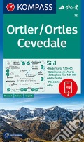 Carta escursionistica n. 72. Ortles-Ortler, Cevedale 1:50.000. Ediz. italiana, tedesca e inglese art vari a