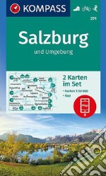 Carta escursionistica n. 291. Salzburg und Umbebung 1:50.000 (set di 2 carte) articolo cartoleria