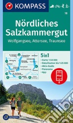 Carta escursionistica n. 18. Nördliches Salzkammergut, Wolfgangsee, Attersee, Traunsee 1:50.000 articolo cartoleria