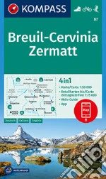 Carta escursionistica n. 87. Breuil-Cervinia, Zermatt 1:50.000. Ediz. multilingue art vari a