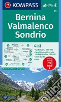 Carta escursionistica n. 93. Bernina, Valmalenco, Sondrio 1:50.000. Ediz. italiana, tedesca e inglese art vari a