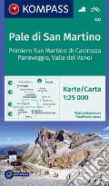 Carta escursionistica n. 622. Pale di San Martino, Primiero San Martino di Castrozza 1:25.000 art vari a