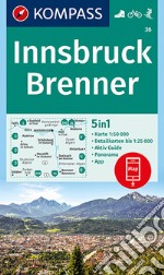 Carta escursionistica n. 36. Innsbruck, Brenner 1:50.000 articolo cartoleria