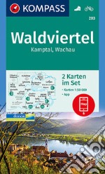 Carta escursionistica n. 203. Waldviertel, Kamptal, Wachau 1:50.000 (set di 2 carte) articolo cartoleria