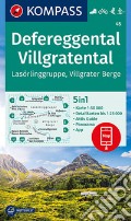 Carta escursionistica n. 45. Defereggental, Villgratental, Lasörlinggruppe, Villgrater Berge 1:50.000 art vari a