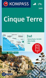 Carta escursionistica n. 2450. Cinque Terre 1:35.000. Ediz. italiana, tedesca e inglese articolo cartoleria