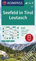 Carta escursionistica n. 026. Seefeld in Tirol, Leutasch 1:25.000. Ediz. tedesca, italiana e inglese articolo cartoleria