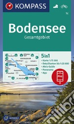 Carta escursionistica n. 1c. Bodensee, Gesamtgebiet 1:75.000 articolo cartoleria