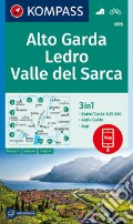 Carta escursionistica n. 96. Alto Garda, Ledro, Valle del Sarca 1:25.000 art vari a