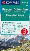Cartà escursionistica n. 145. Dolomiti di Braies-Pragser Dolomiten 1:25.000 articolo cartoleria