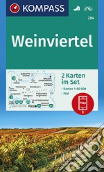 Carta escursionistica n. 204. Weinviertel 1:50.000 (set di 2 carte) articolo cartoleria