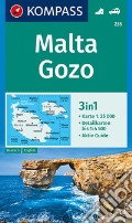 Carta escursionistica n. 235. Malta, Gozo 1:25.000. Ediz. tedesca e inglese art vari a