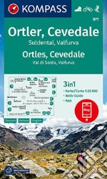 Carta escursionistica n. 077. Ortles, Cevedale, Val di Solda, Valfurva 1:25.000 articolo cartoleria
