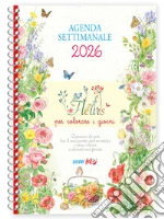 Agenda settimanale 2026. Fleurs per colorare i giorni art vari a