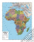 Africa 1.900.000 murale scolastica fisico/politica con aste art vari a