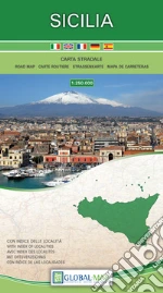 Sicilia. Carta stradale della regione 1:250.000 (cm 120x86) art vari a