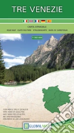 Tre Venezie. Carta stradale della regione 1:350.000 art vari a