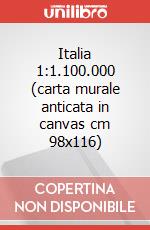 Italia 1:1.100.000 (carta murale anticata in canvas cm 98x116) art vari a