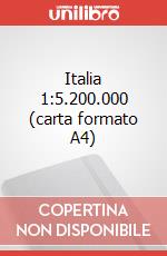 Italia 1:5.200.000 (carta formato A4) art vari a