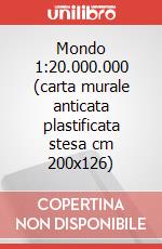 Mondo 1:20.000.000 (carta murale anticata plastificata stesa cm 200x126) art vari a