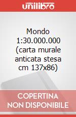 Mondo 1:30.000.000 (carta murale anticata stesa cm 137x86) art vari a