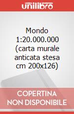 Mondo 1:20.000.000 (carta murale anticata stesa cm 200x126) art vari a