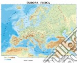 Europa fisica/politica 1:17.000.000 (carta scolastica da banco telata stesa cm 42x29,7) articolo cartoleria