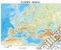 Europa fisica/politica 1:17.000.000 (carta scolastica da banco telata stesa cm 42x29,7) art vari a